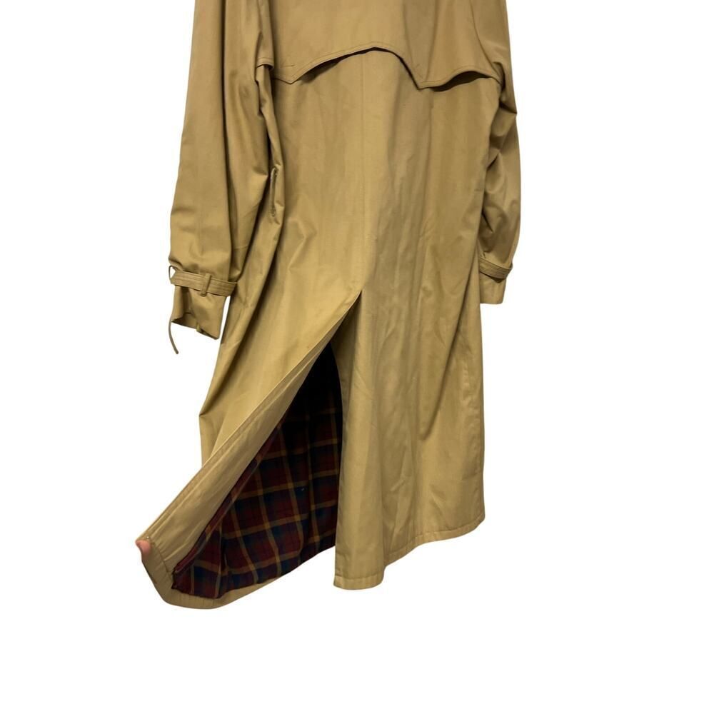 YVES SAINT LAURENT VINTAGE TRENCHCOAT WITH PLAID INTERIOR SIZE 54 EU SIZE L USA - Picture 4 of 15